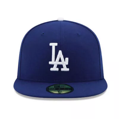 New Era Los Angeles Dodgers Basic Fitted Cap - Royal Blue Black Red Gray • $34.99