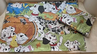 Vintage Disney 101 Dalmatians Twin Flat And Fitted Sheet Set • $18.99