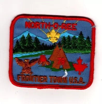 1978 North-O-Ree Frontier Town U.S.A. Ocean City Maryland Patch • $3.95