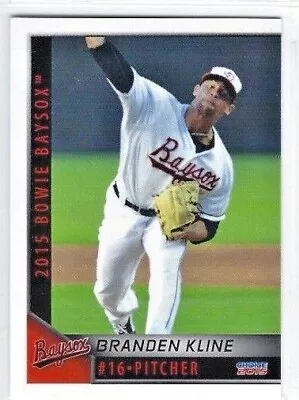 2015 Bowie Baysox (Double-A Baltimore Orioles) Branden Kline • $1.50