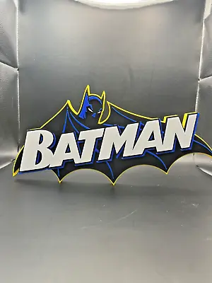 Batman Logo Sign Display | 3D Wall Desk Shelf Art • $15.99