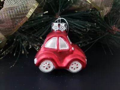 ST. Nicholas Square Volkswagen Beetle VW Bug Car Glass Christmas Ornament 3  • $7.99