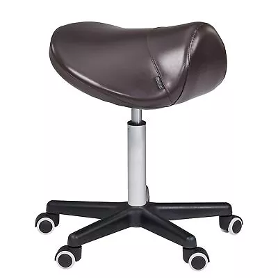 Ergonomic Saddle Chair-Saddle Stool- Hydraulic Swivel Rolling Chair-Salon Cli... • $167.05