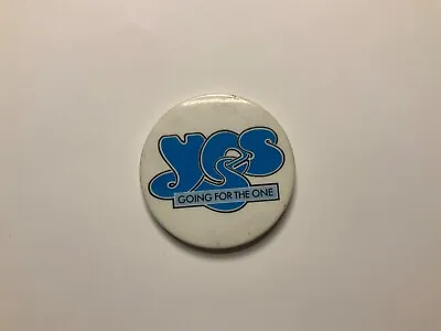 YES “ GOING FOR THE ONE” Vintage Metal Badge 1970’s • £2.99