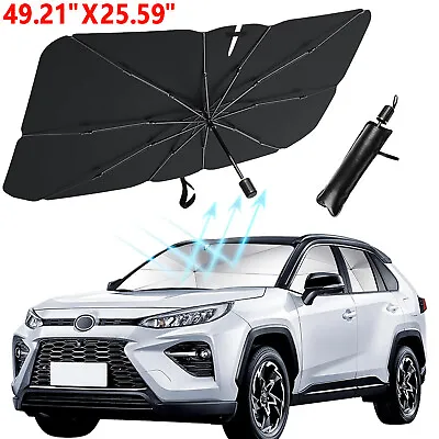 Car Windshield Sunshade Cover Umbrella Foldable Front Window Visor Sun Shade USA • $10.99