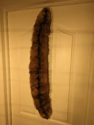 Vintage Genuine Real Mink Fur Pelt Stole Wrap Women's 1940s Fashion Velvet Back • $74