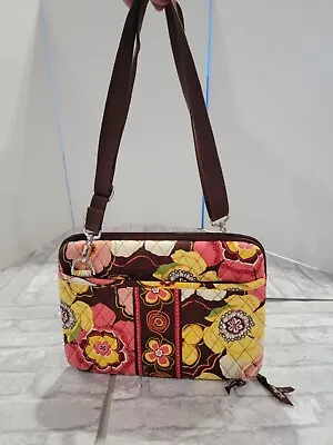 Vera Bradley Buttercup Hard Shell Tablet Case 1/2010 Retired Brown Laptop Floral • $29.99