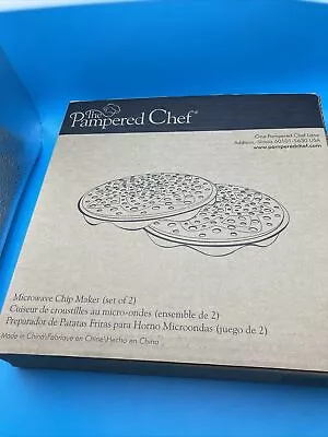 The Pampered Chef - Microwave Chip Maker #1241 - Set Of 2 NIB • $11.90