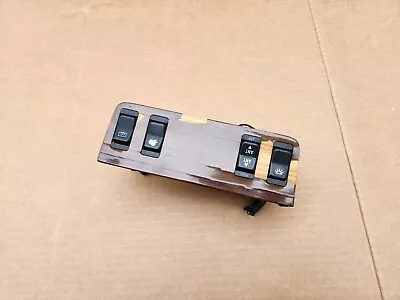 1983 Mercedes W123 Console Zebrano Wood 4 Switch Trim Panel Dashboard • $69.99