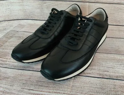 $30 • Buy ZARA Black Leather Uniform Sneakers Shoes Lace Up Low 90's Women's Size 8 EU 39