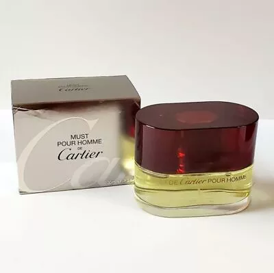 Cartier Must De Cartier Pour Homme 3.3 Fl Oz Men's Edt Discontinued • $274.50