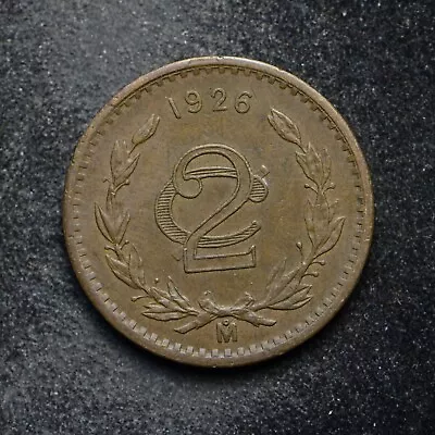 1926-MO Mexico 2 Centavos (bb13515) • $5