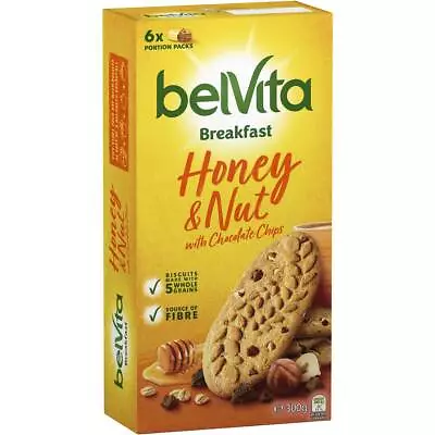 Belvita Honey And Nut Breakfast Biscuits 6 Pack 300g • $15
