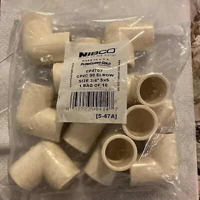 Pipe Fitting CPVC Elbow 90 Degree 3/4-In. 10-Pk. • $6.99