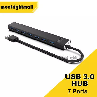 Multi USB 3.0 Hub 7-Port High Speed 5Gbps Slim Compact Expansion Smart Splitter • $12.95