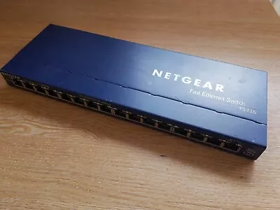 Netgear ProSafe FS116  16-Port 10/100 Switch With PSU 1.2A • £19.95