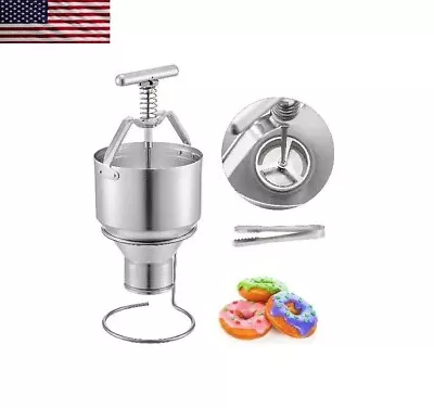 5L Manual Donut Depositor Dropper Plunger Batter Dispenser Hopper 6 Adjustable • $129.99