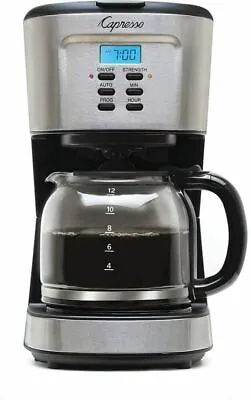 Capresso 12-Cup Programmable Coffee Maker Stainless  Steel • $48.50