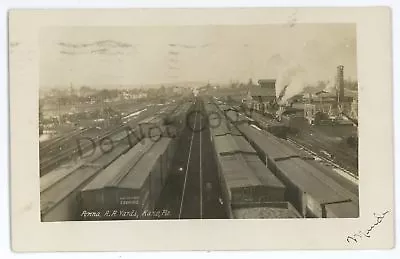 RPPC PRR PENNSYLVANIA RAILROAD Yards KANE PA McKean County Real Photo Postcard • $39.99