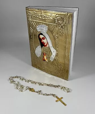 Biblia Catolica Español Gold Virgen De Guadalupe Spanish New Testament & Rosary • $29.95