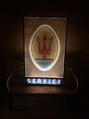 Vintage Maserati Dealership Light Up Sign • $5995