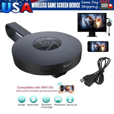 WIFI WIRELESS HDMI MiraSCREEN DISPLAY ADAPTER FOR 1080P TV MIRACAST DONGLE USA • $13.37