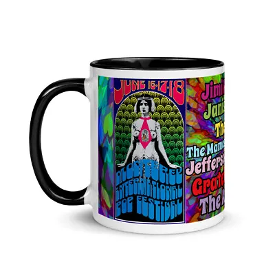 1967 Monterey Pop Festival Poster Psychedelic Beverage Mug (4 Color Choices) • $19.99