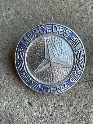 MERCEDES W126 GRILL BADGE EMBLEM GENUINE OEM STAR LAUREL LOGO Driver Quality • $18