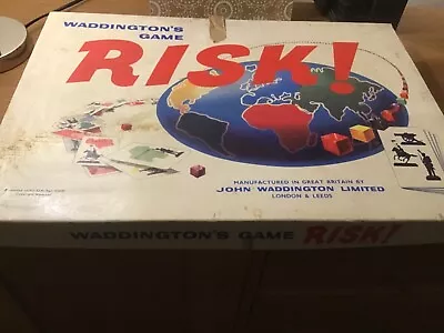 Vintage Risk Board Game  By Waddington’s • £10