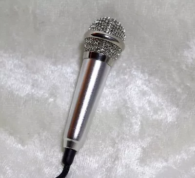1/3 1/4 Miniature Mini Microphone Mic BJD SD Doll Prop Music Instrument Silver • $6.99
