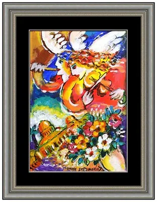 Zamy Steynovitz Original Oil Painting On Canvas Signed Angels Flowers Framed Art • $2895