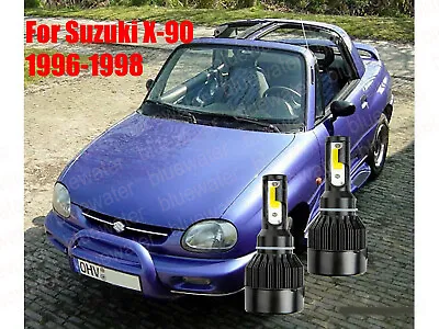 LED For Suzuki X-90 1996-1998 Headlight Kit H4/9003 6000K CREE Bulbs HI/Low Beam • $25.96