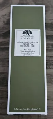 $14.95 • Buy ORIGINS Mega-Mushroom Relief & Resilience Soothing Treatment Lotion 6.7 Oz 200ml