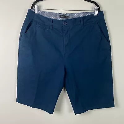 American Tall Chino Shorts For Tall Men Size 38 Tall Marine Navy Blue • $15.95