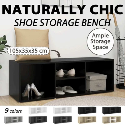 $45.99 • Buy  Shoes Cabinet Shoe Bench Storage Rack Organiser Shelf Cupboard Box VidaXL