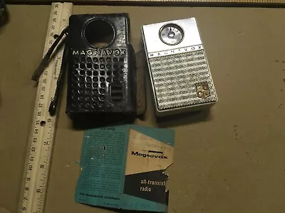 Vintage Magnavox Model AM-60 Transistor Radio Pocket Mate – Working/Functional • $50