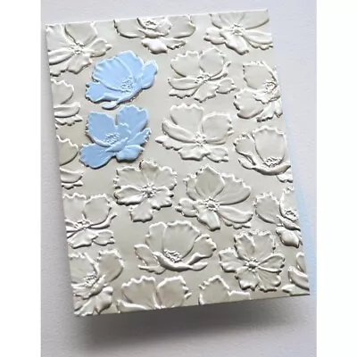 Memory Box  ANEMONE DRIFT  Floral 3D Embossing Folder & Dies • $12.95