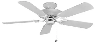 Fantasia Mayfair 42in Ceiling Fan White With Gloss White Blades 110644 • £177.48