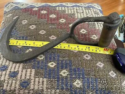 Antique Cast Iron  Loggers Wood Hook  Log Tool • $22.99