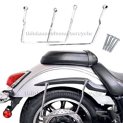 $45 • Buy Saddle Bag Support Brackets Bars Chrome 2007-up Yamaha V Star 950 V Star 1300