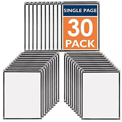 30 Pack Of Menu Covers - Single Page 2 View Fits 8.5 X 11 Inch Paper • $58.06