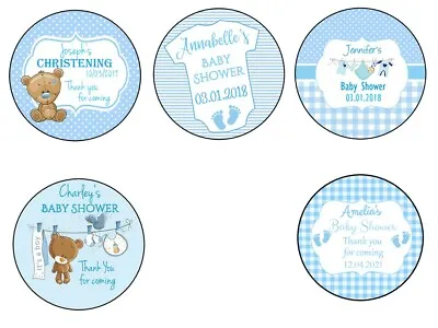 Personalised Baby Shower Stickers Label For Party Bag Thank You For Coming • £3.99