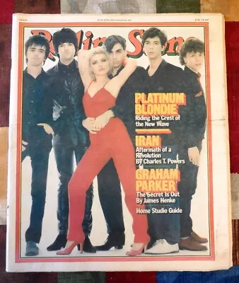 Vint Rolling Stone Magazine-June 1979 #294-BLONDIE-Graham Parker-IRAN-Tascam Rec • $12