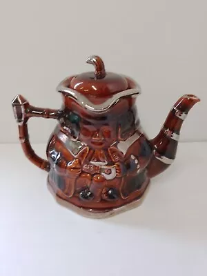 Vintage P&K(Price Kensington)Character Toby Jug Teapot 1960s With Silver Detail • £9.99