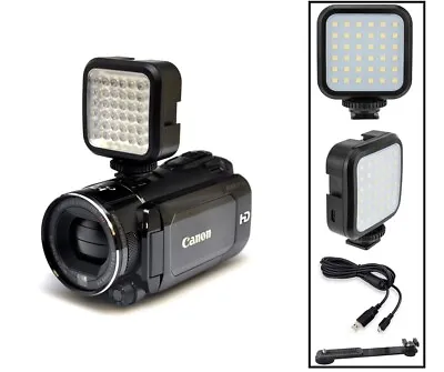 New LED Light Set With Power Kit For Canon Vixia HF G60 G50 • $26.95