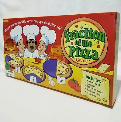 Fraction Of The Pizza Math Learning Educational Board Game Lakeshore  • $15