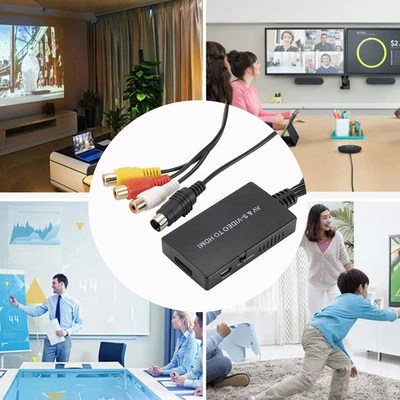 £9.59 • Buy RCA AV S-Video To HDMI-compatible Converter Audio Video Adapter For DVD HDTV STB