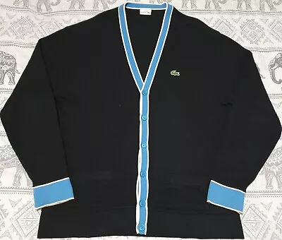 Mint Lacoste Preppy Cardigan Jumper - XXL - Polo Shirt Uni School Catwalk Live • £40