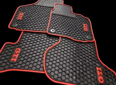 VW Golf Mk5 & 6 2004-2007 Tailored Black Rubber Car Floor Mats • $99.54