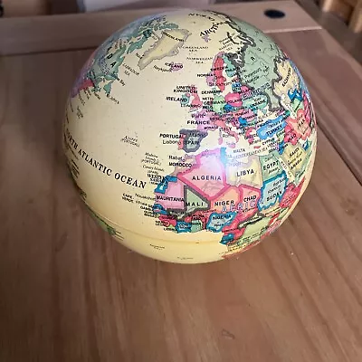 Colour Changing Illuminated Turning World Globe Ornament • £5